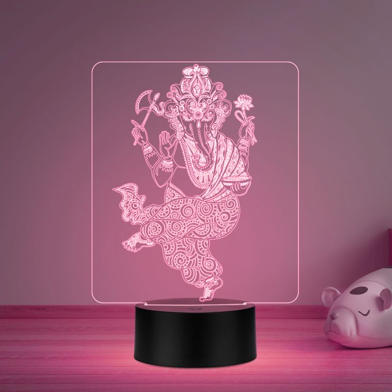 Ganesh Ji Design Night Lamp